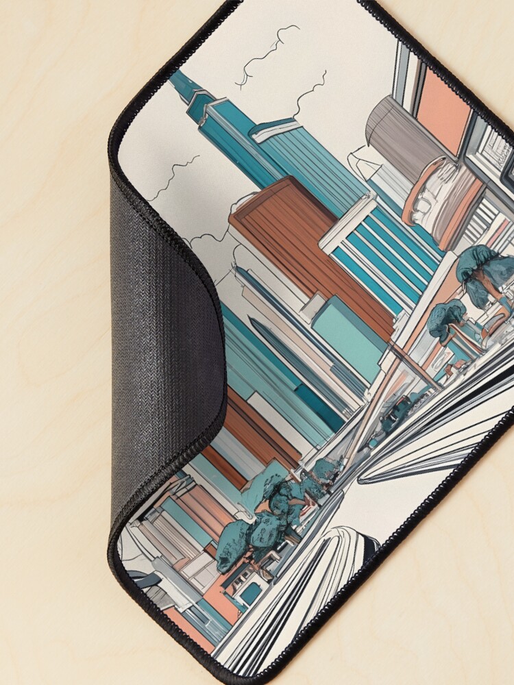Thumbnail 2 of 5, Mouse Pad, Las Vegas Skyline Minimalistic Drawing designed and sold by Patricks-Art.