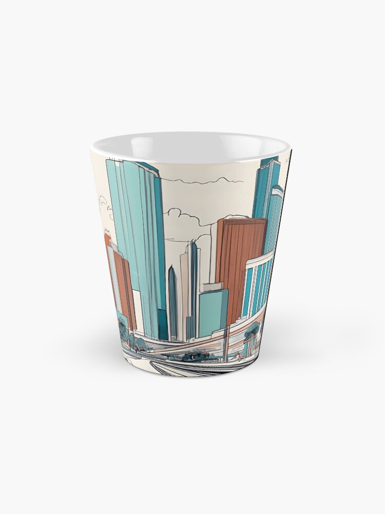 Thumbnail 2 of 4, Coffee Mug, Las Vegas Skyline Minimalistic Drawing designed and sold by Patricks-Art.
