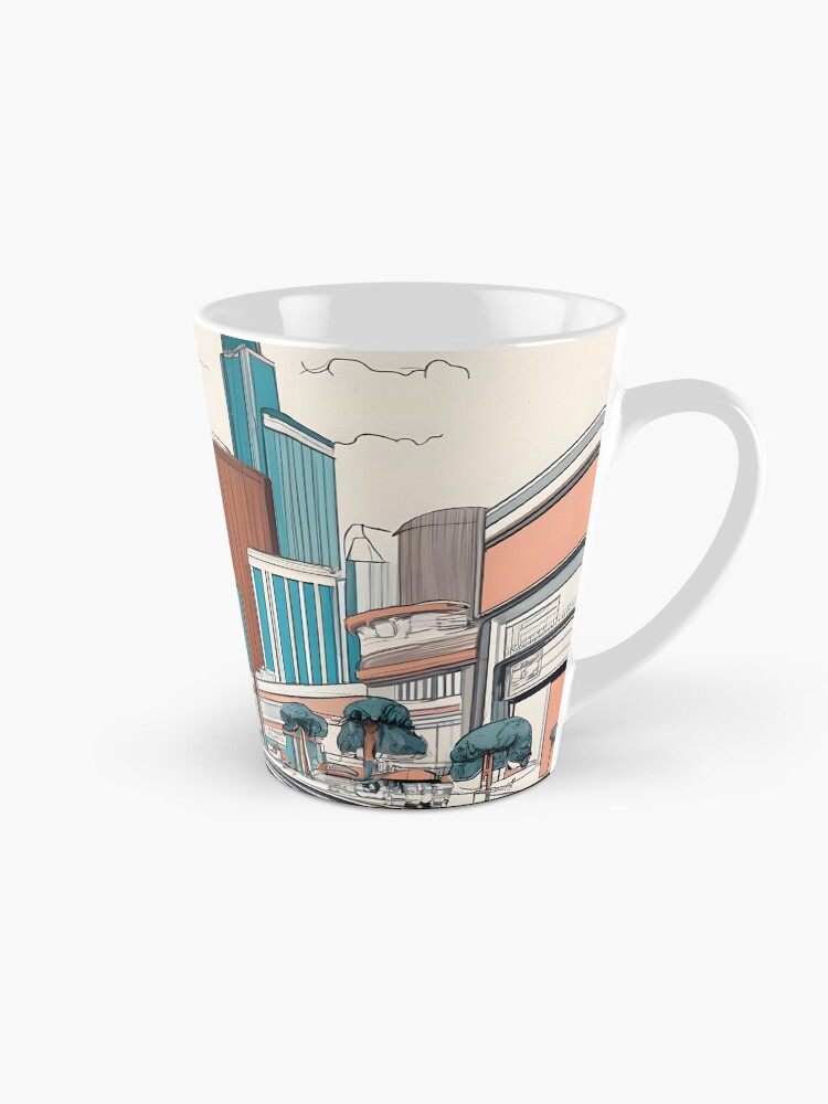 Thumbnail 1 of 4, Coffee Mug, Las Vegas Skyline Minimalistic Drawing designed and sold by Patricks-Art.