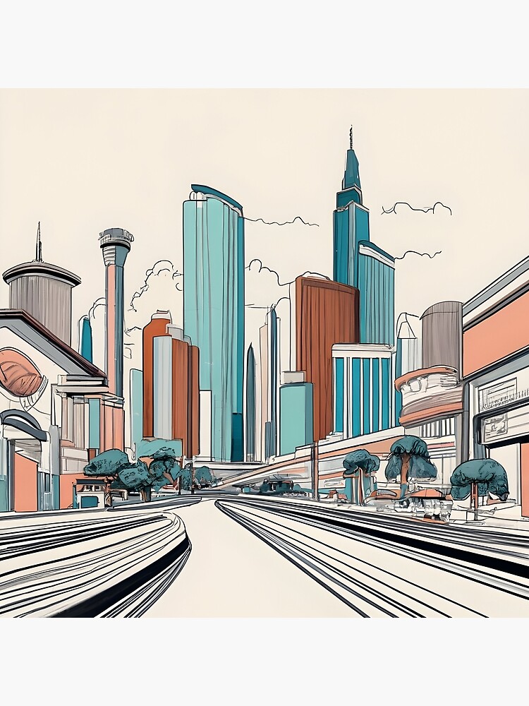 Thumbnail 2 of 2, Tote Bag, Las Vegas Skyline Minimalistic Drawing designed and sold by Patricks-Art.
