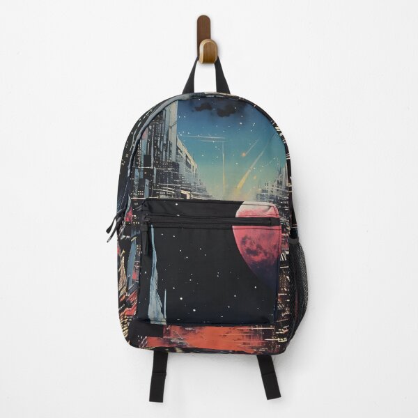 Item preview, Futuristic City Landscape and Cosmic Sky and Shining Stars designed and sold by Je-we.