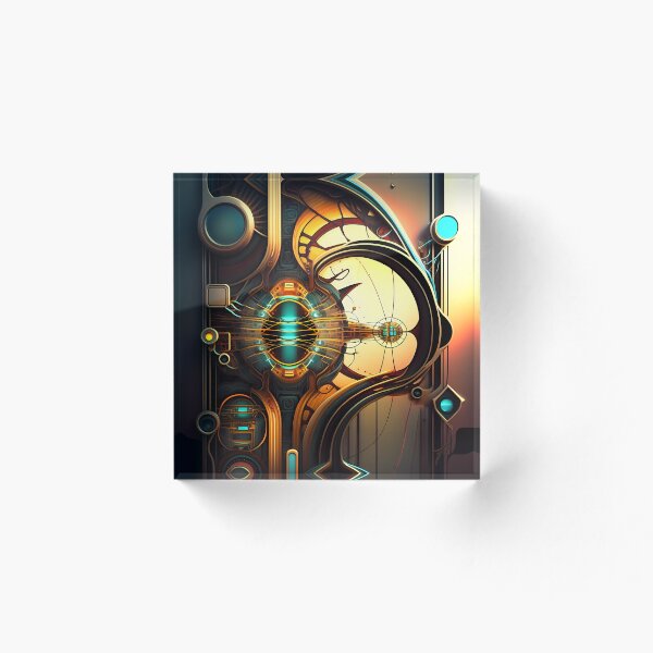 Item preview, “Cyberpunk Mosaic: Futuristic Circuit Art” designed and sold by Art-Vortex-fr.