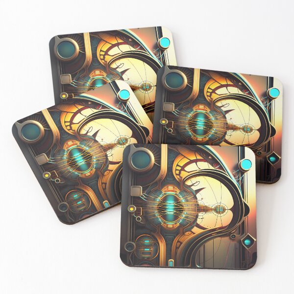 Item preview, “Cyberpunk Mosaic: Futuristic Circuit Art” designed and sold by Art-Vortex-fr.