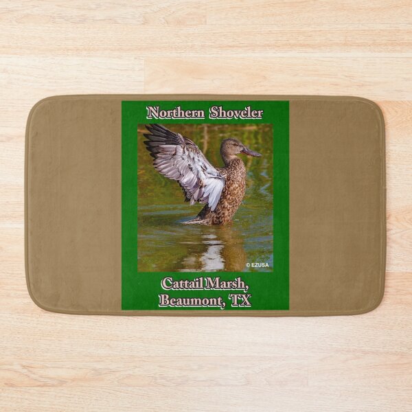 Item preview, Give The Bird To Your Lover. Northern Shoveler, Cattail Marsh, Beaumont, Texas. designed and sold by MoreEZUSA-Here.