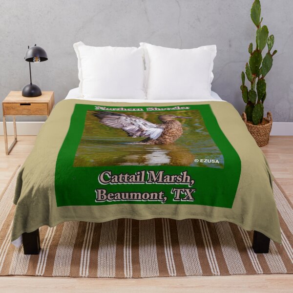 Item preview, Give The Bird To Your Lover. Northern Shoveler, Cattail Marsh, Beaumont, Texas. designed and sold by MoreEZUSA-Here.