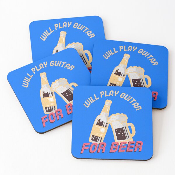 Item preview, Will Play Guitar For Beer designed and sold by guvnaguitars.