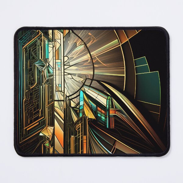 Item preview, “Cyberpunk Mosaic: Futuristic Circuit Art” designed and sold by Art-Vortex-fr.
