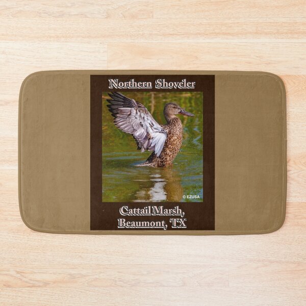 Item preview, Give Someone You Love The Bird. Northern Shoveler, Cattail Marsh, Beaumont, Texas. designed and sold by MoreEZUSA-Here.