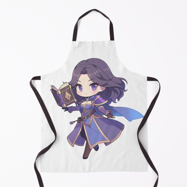 Item preview, Cute Purple Sorceress Chibi with Spellbook designed and sold by RaineDDesigns.