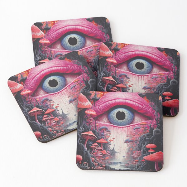 Item preview, Psychedelic DMT Eye and mushrooms designed and sold by VisionDuke.