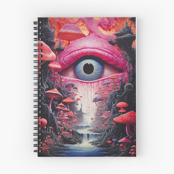Aperçu de l'œuvre DMT psychédélique Oeil et champignons créée et vendue par VisionDuke.