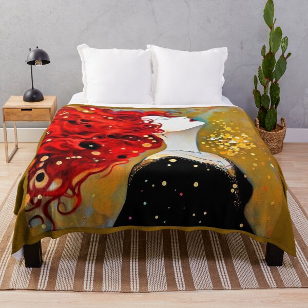 Item preview, Red Head Joy Glamour and Gold Klimt inspired. designed and sold by CristalleLisa.