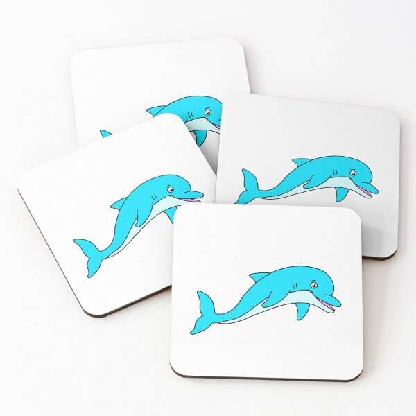Item preview, Smiling Dolphin cute happy animal  designed and sold by micarto.