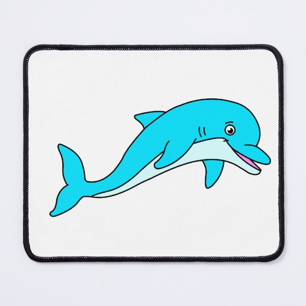Item preview, Smiling Dolphin cute happy animal designed and sold by micarto.