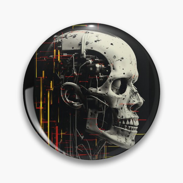 Item preview, Sci-fi Skull classic Horror Cyberpunk 02 designed and sold by osy003.
