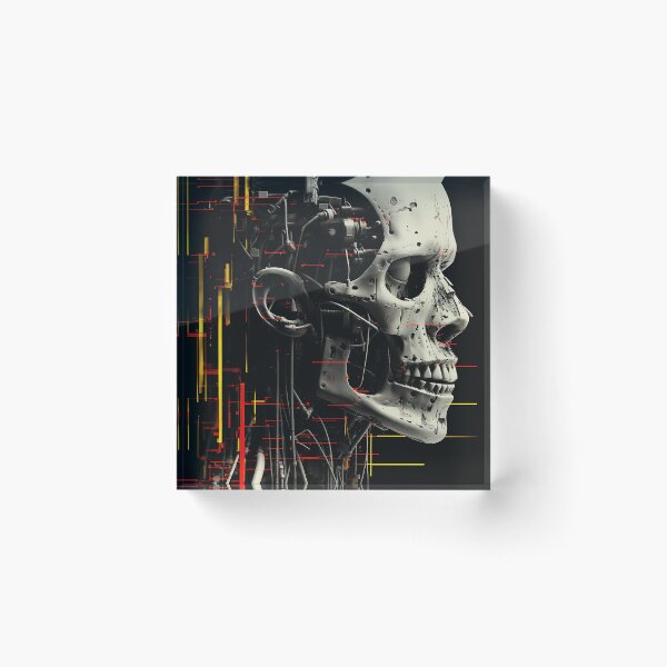 Item preview, Sci-fi Skull classic Horror Cyberpunk 02 designed and sold by osy003.