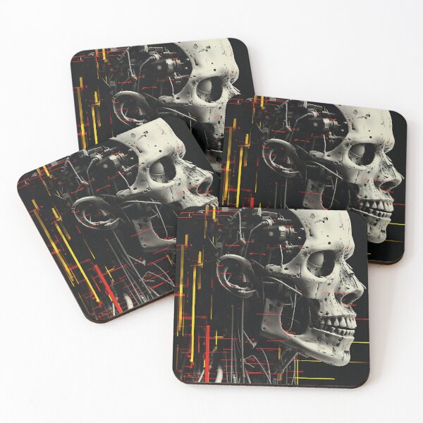 Item preview, Sci-fi Skull classic Horror Cyberpunk 02 designed and sold by osy003.