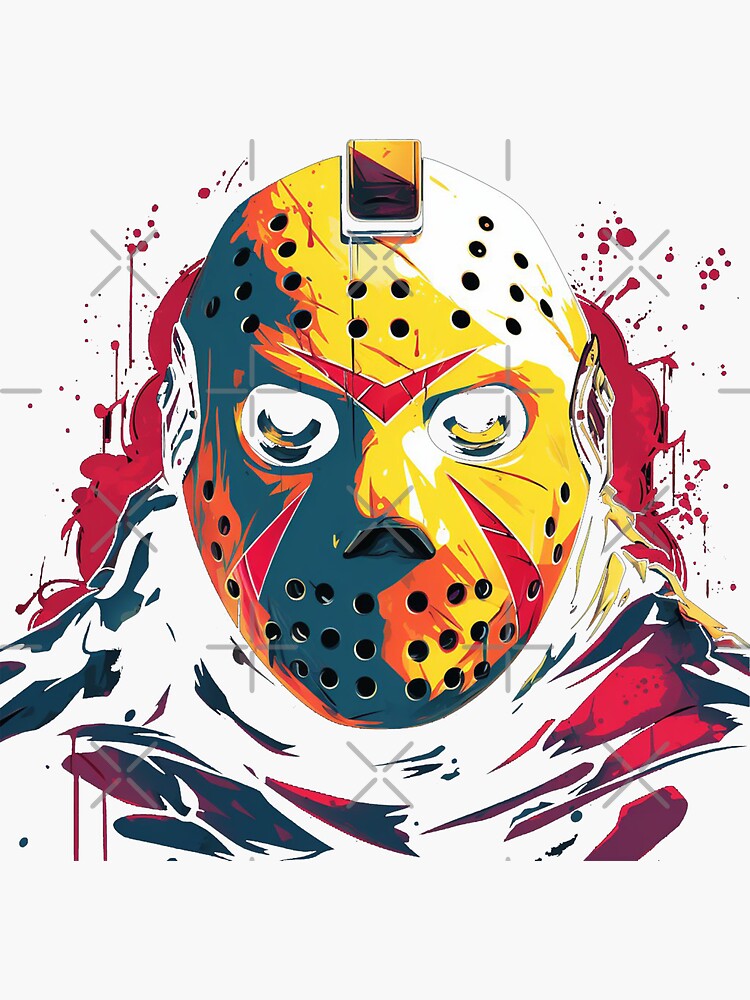 Jason Voorhees Sticker for Sale by King Moon