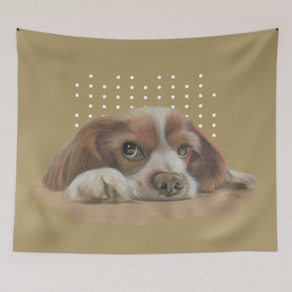 Item preview, Cavalier King Charles Spaniel Pup designed and sold by Carina Parry Studios.