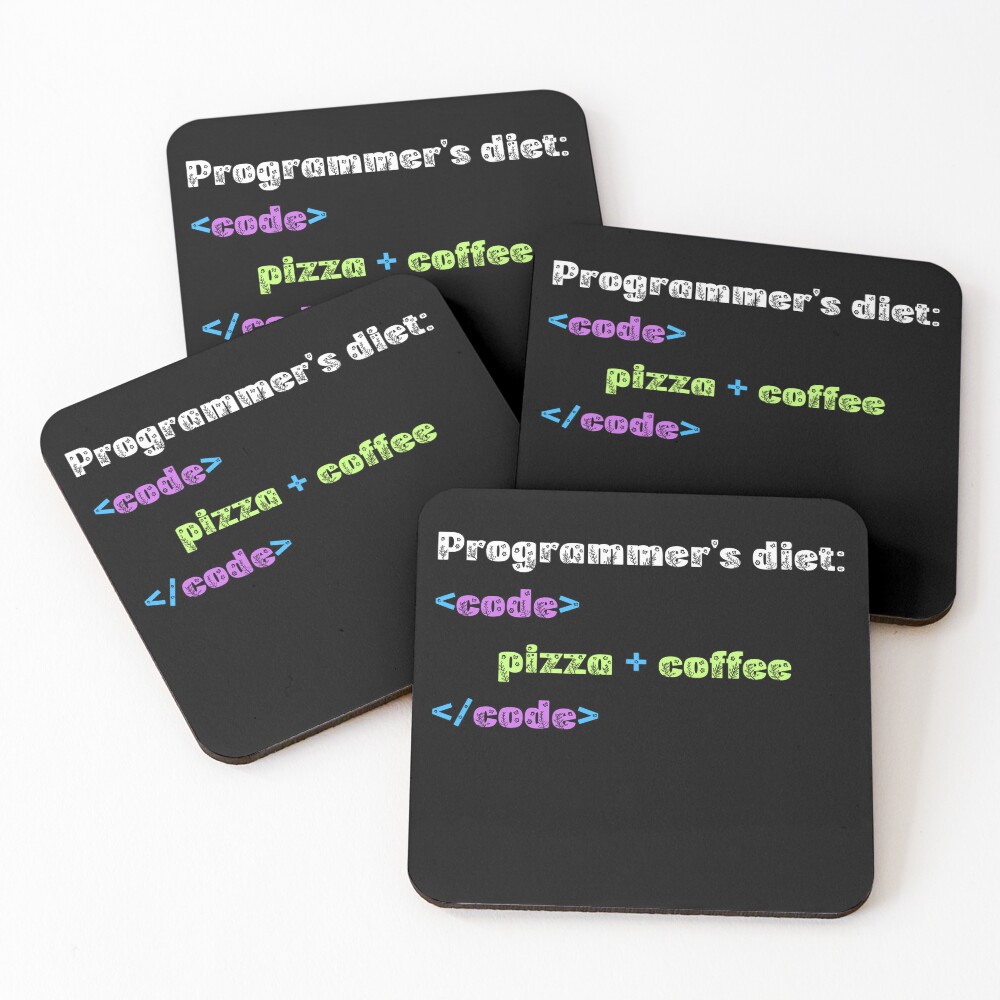 Item preview, Coasters (Set of 4) designed and sold by TextTeeTrend.