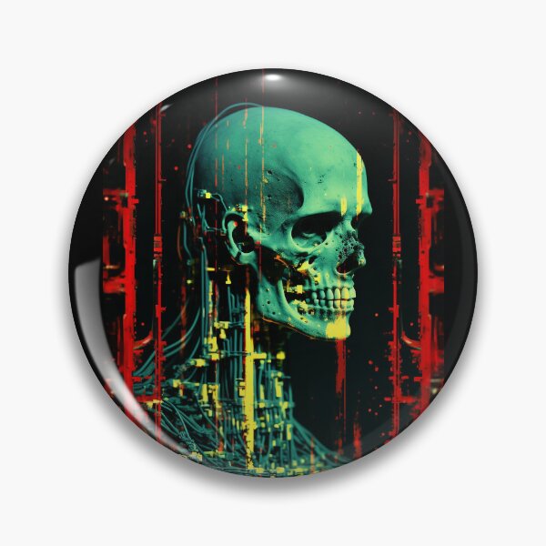 Item preview, Sci-fi Skull classic Horror Cyberpunk 04 designed and sold by osy003.