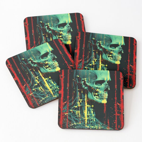 Item preview, Sci-fi Skull classic Horror Cyberpunk 04 designed and sold by osy003.
