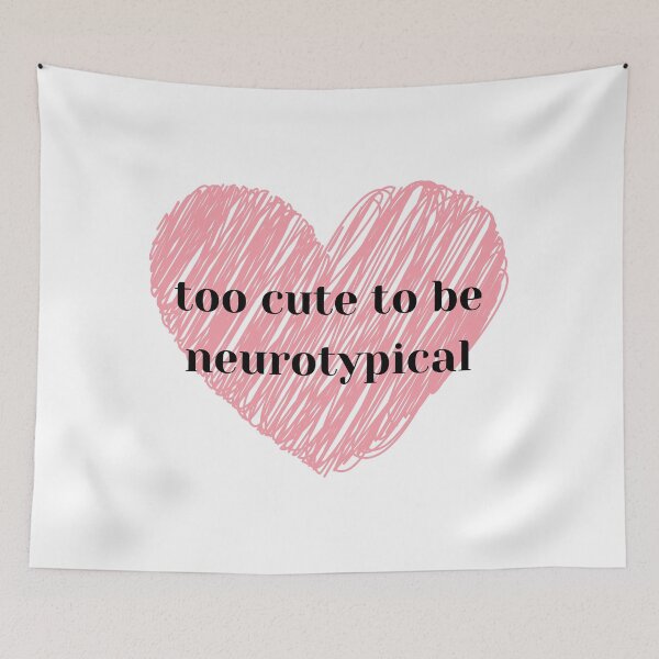 Item preview, too cute to be neurotypical designed and sold by audhdmuslimah.