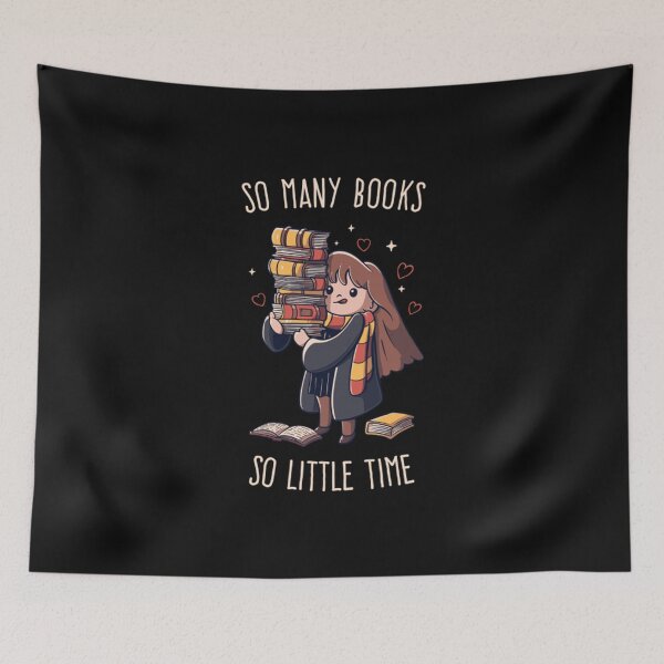 Item preview, So many Books So little Time - Funny Cute Nerd designed and sold by MaximoHeathcote.
