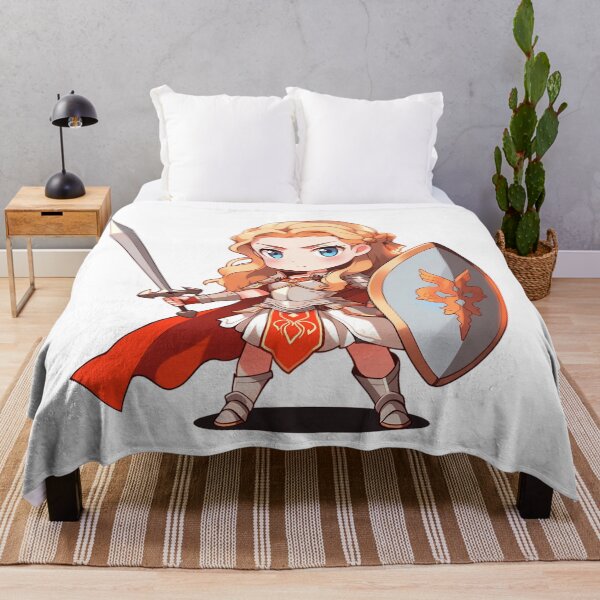 Item preview, Warrior Girl Chibi in Red and Gold designed and sold by RaineDDesigns.