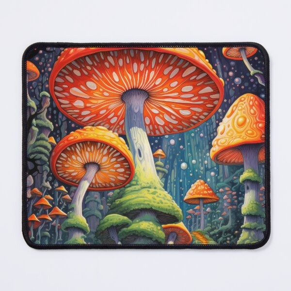 Item preview, Psychedelic Forest with Mushrooms designed and sold by VisionDuke.