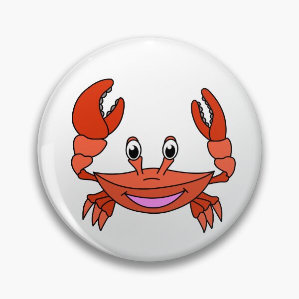 Item preview, Cute Happy Crab sea animal designed and sold by micarto.