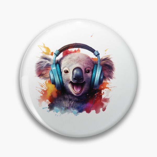 Artikelvorschau, Lustiger Koala, der Musik hört entworfen und verkauft von PrzemekJAS.