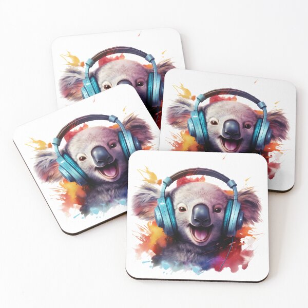 Item preview, Funny Koala listening to music designed and sold by PrzemekJAS.