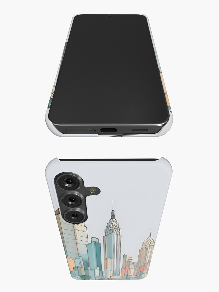 Thumbnail 3 of 4, Samsung Galaxy Phone Case, New York City Skyline Minimalistic Drawing designed and sold by Patricks-Art.