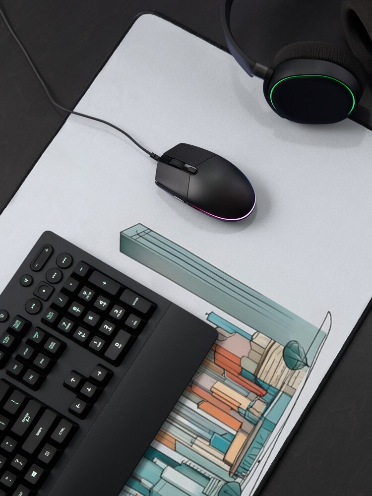 Thumbnail 4 of 5, Mouse Pad, New York City Skyline Minimalistic Drawing designed and sold by Patricks-Art.