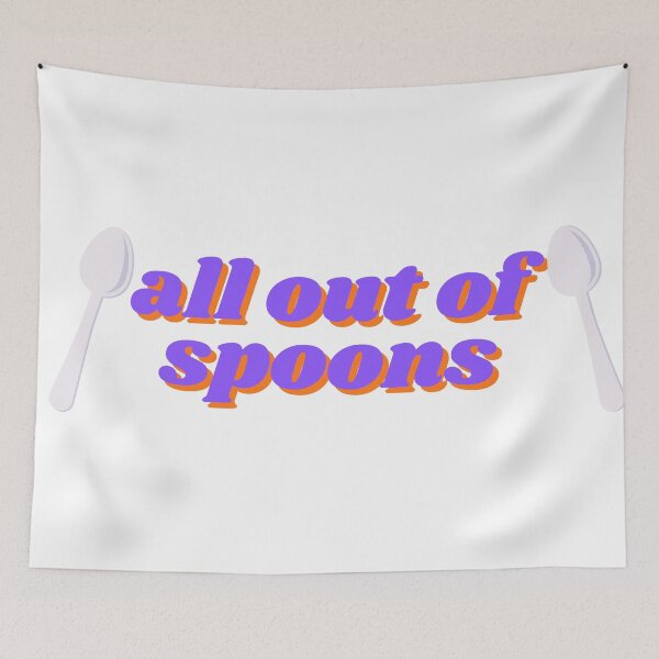 Item preview, all out of spoons designed and sold by audhdmuslimah.