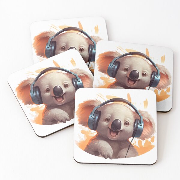 Item preview, Funny Koala listening to music designed and sold by PrzemekJAS.