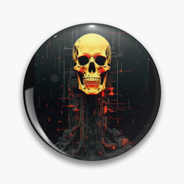 Item preview, Sci-fi Skull classic Horror Cyberpunk 05 designed and sold by osy003.