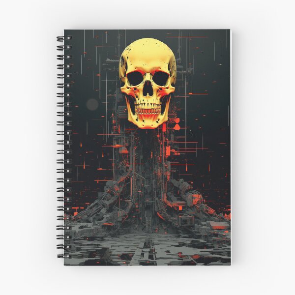 Item preview, Sci-fi Skull classic Horror Cyberpunk 05 designed and sold by osy003.