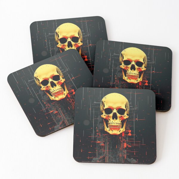 Item preview, Sci-fi Skull classic Horror Cyberpunk 05 designed and sold by osy003.
