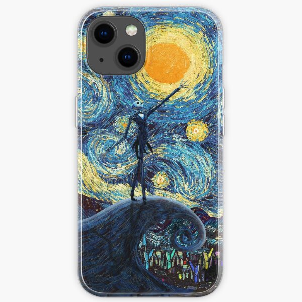 Jack Scary night abstract paintings iPhone Soft Case