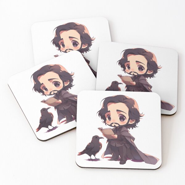 Item preview, Edgar Allan Poe Chibi designed and sold by RaineDDesigns.