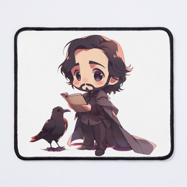 Item preview, Edgar Allan Poe Chibi designed and sold by RaineDDesigns.