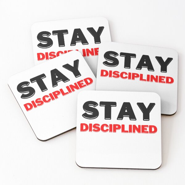 Item preview, Stay Disciplined, Motivational Quote designed and sold by DESIGNERSSHOPP.