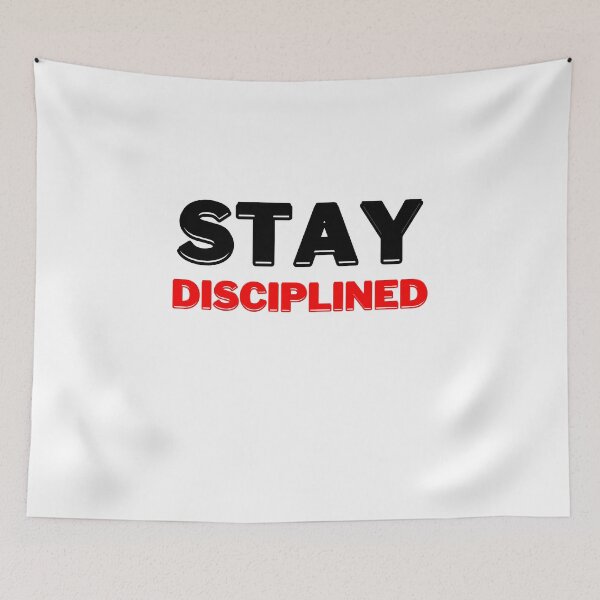 Item preview, Stay Disciplined, Motivational Quote designed and sold by DESIGNERSSHOPP.