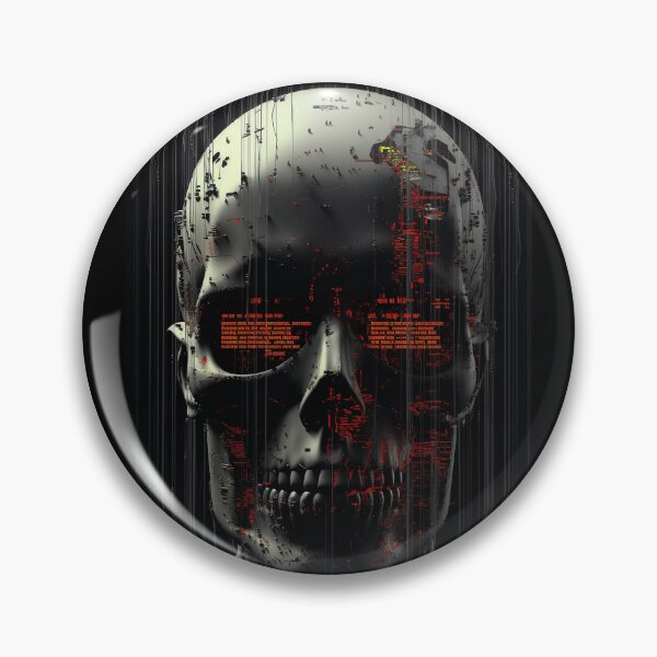 Item preview, Sci-fi Skull classic Horror Cyberpunk 10 designed and sold by osy003.