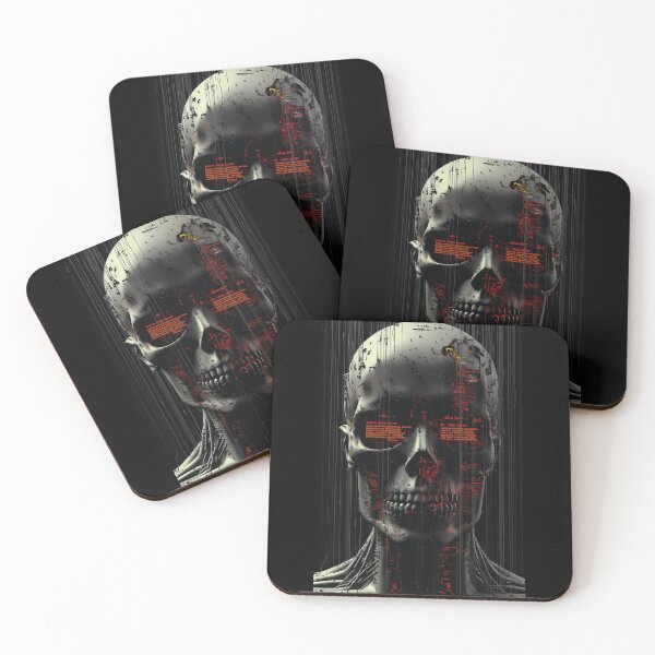 Item preview, Sci-fi Skull classic Horror Cyberpunk 10 designed and sold by osy003.