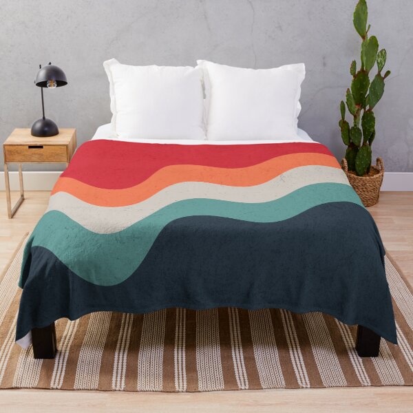 Item preview, Colorful grunge retro style waves designed and sold by BattaAnastasia.