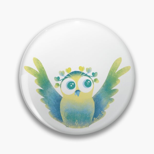 Item preview, Un búho lindo y colorido. designed and sold by QuantikV.