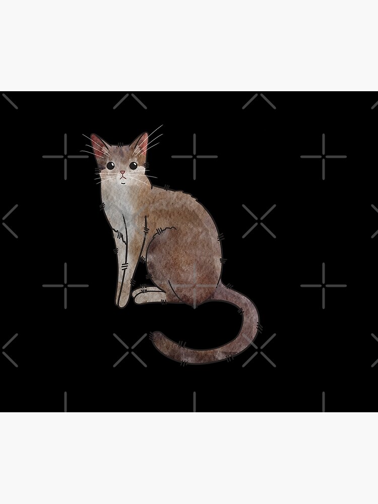 Thumbnail 3 of 3, Tapestry, Singapura Cat- Watercolor - Cat lovers gifts designed and sold by FelineEmporium.